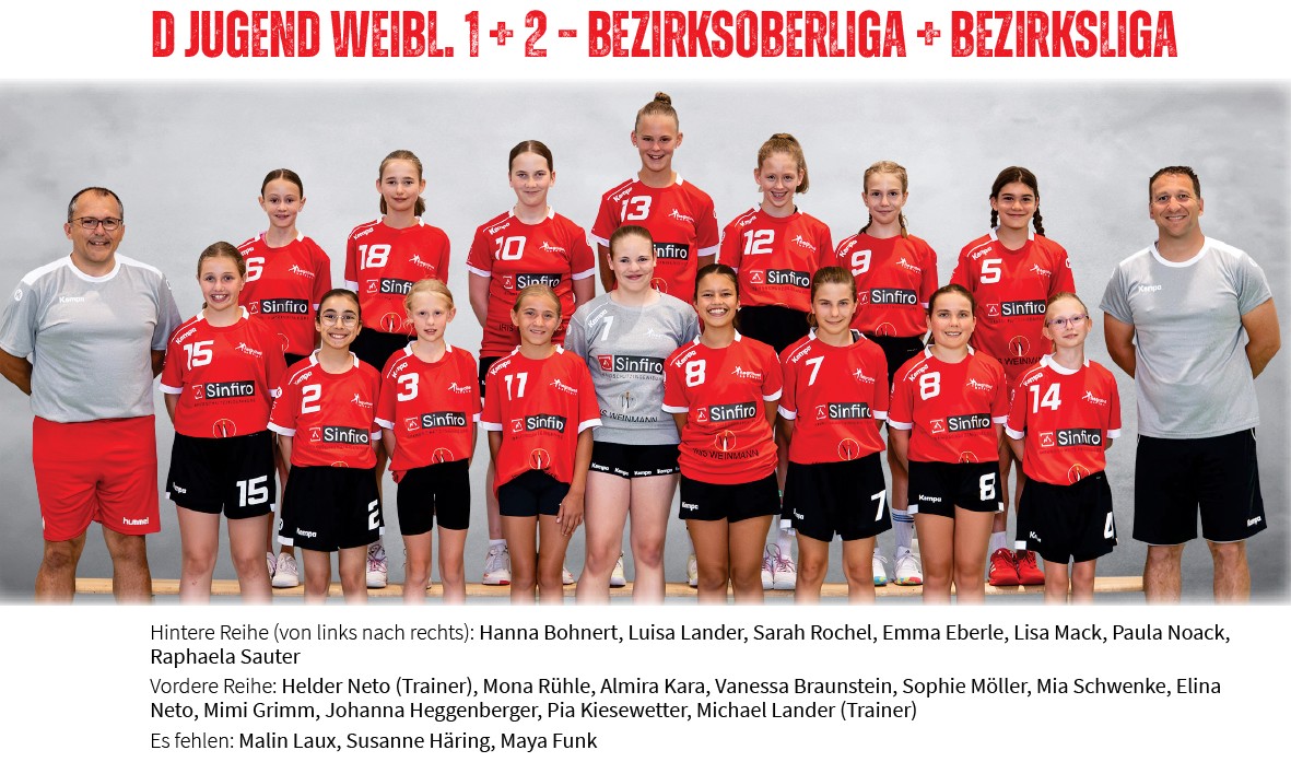 HSG Rottweil, Mannschaft 2025/2026, D-Jugend weiblich
