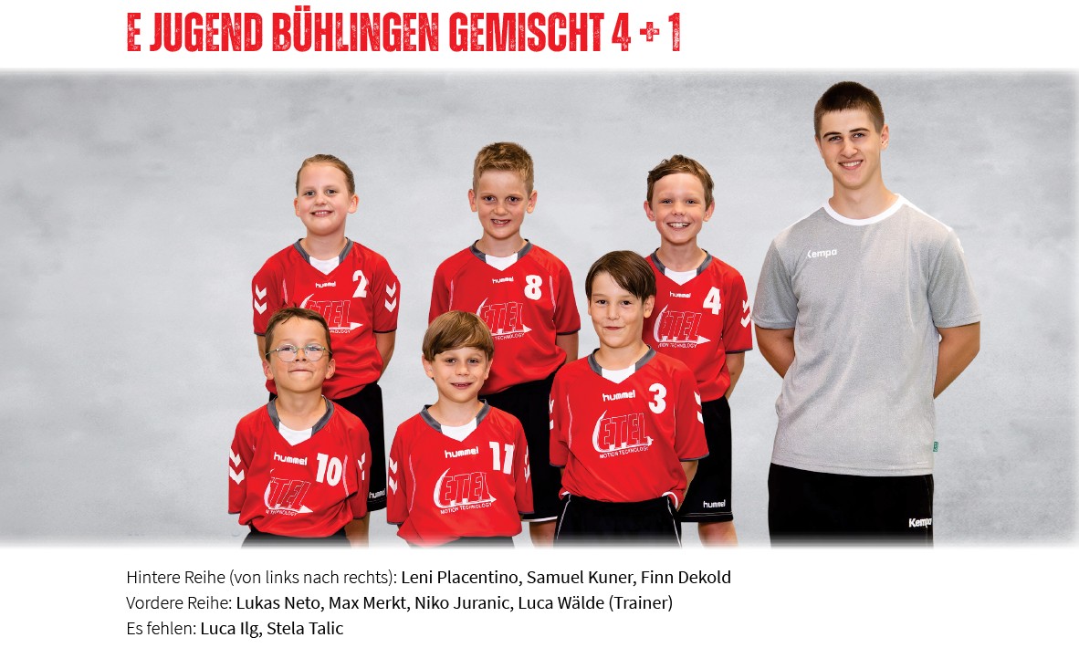 HSG Rottweil, Mannschaft 2025/2026, E-Jugend Bühlingen gemischt