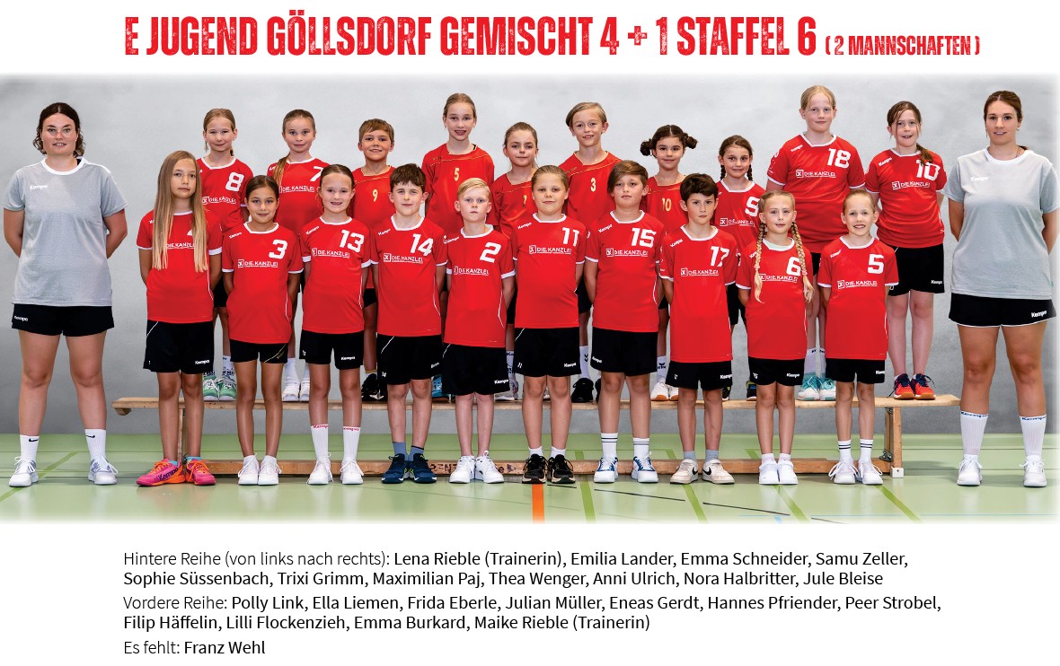 HSG Rottweil, Mannschaft 2025/2026, E-Jugend Göllsdorf gemischt