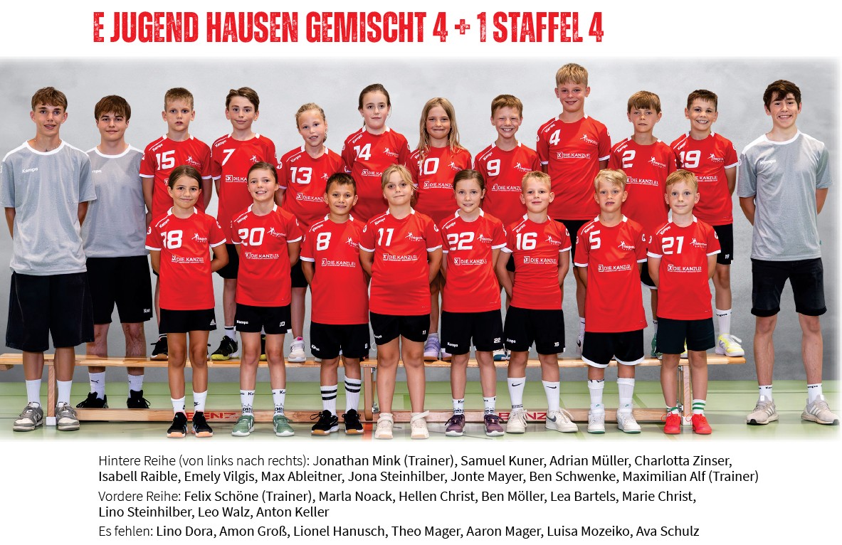 HSG Rottweil, Mannschaft 2025/2026, E-Jugend Hausen gemischt