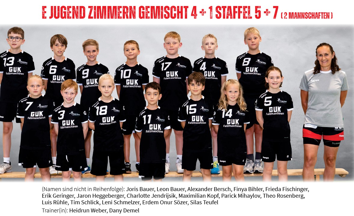 HSG Rottweil, Mannschaft 2025/2026, E-Jugend Zimmern gemischt