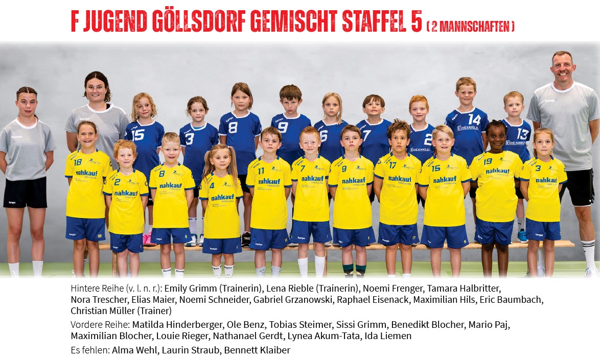 HSG Rottweil, Mannschaft 2025/2026, F-Jugend Göllsdorf gemischt