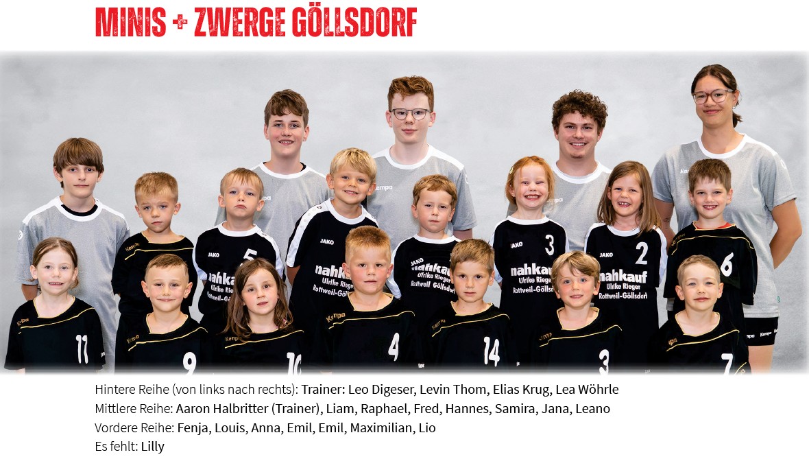 HSG Rottweil, Mannschaft 2025/2026, Minis und Zwerge Göllsdorf