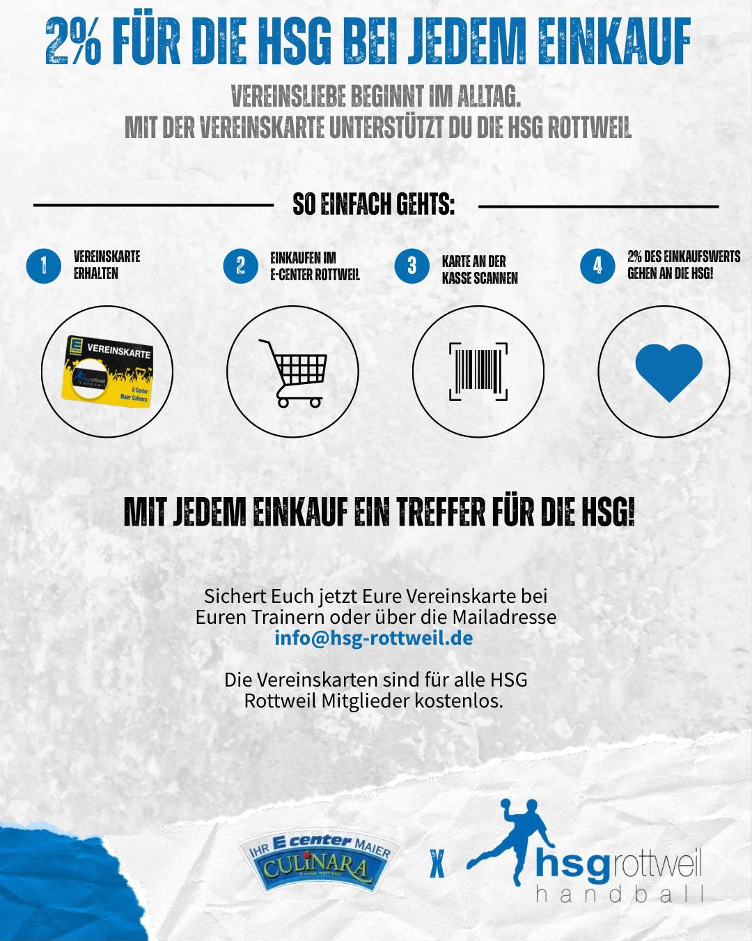2 Prozenz-Aktion der HSG Rottweil mit Edeka Culinara Rottweil